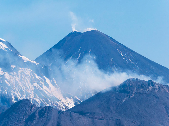 Камчатка. Извержение вулкана Ключеская сопка