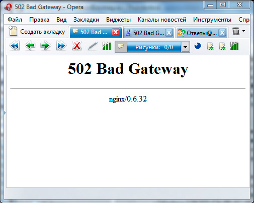  502 Bad Gateway